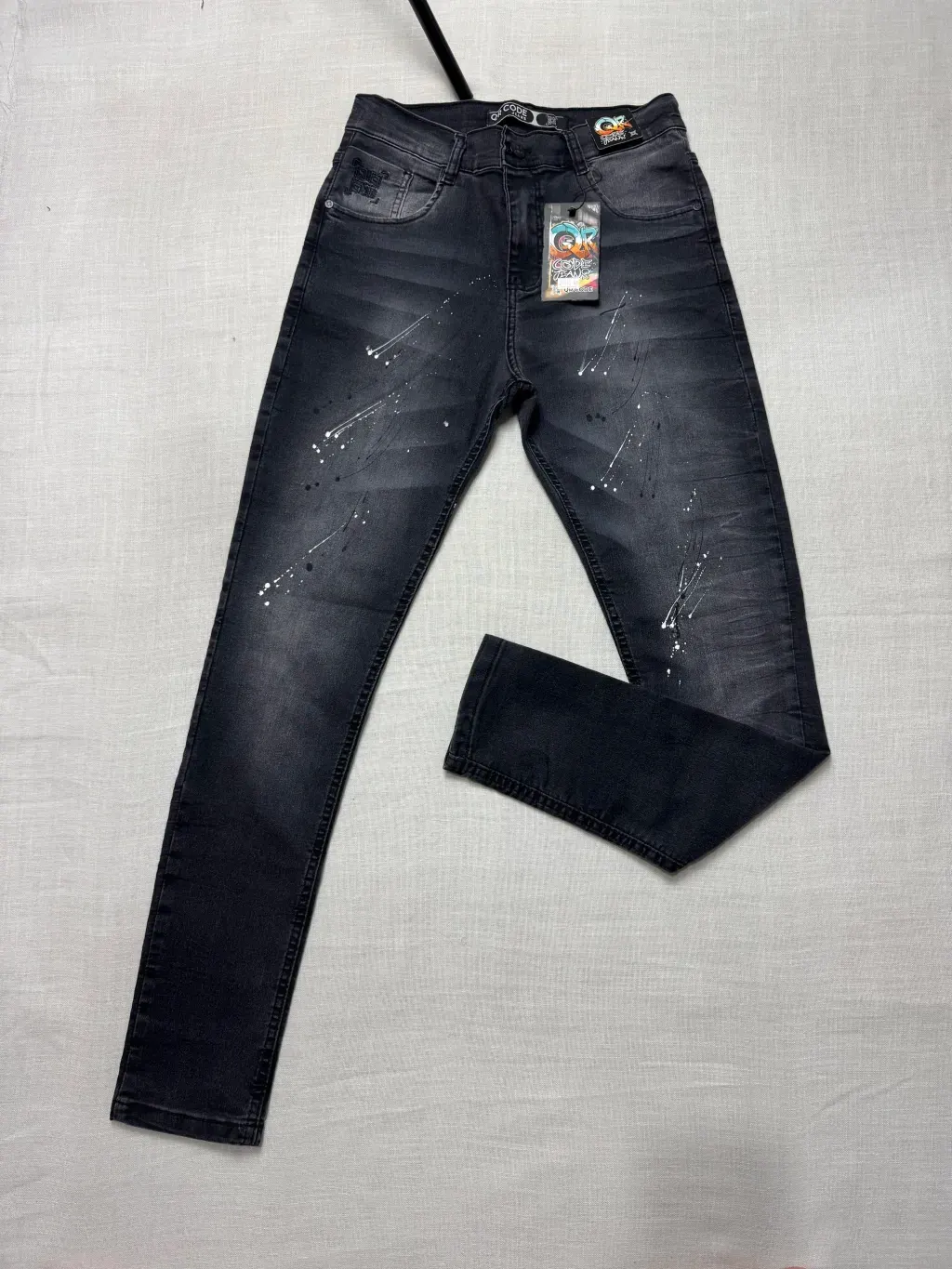 CALÇA JEANS JOGADOR QR CODE — foto 1 de 2