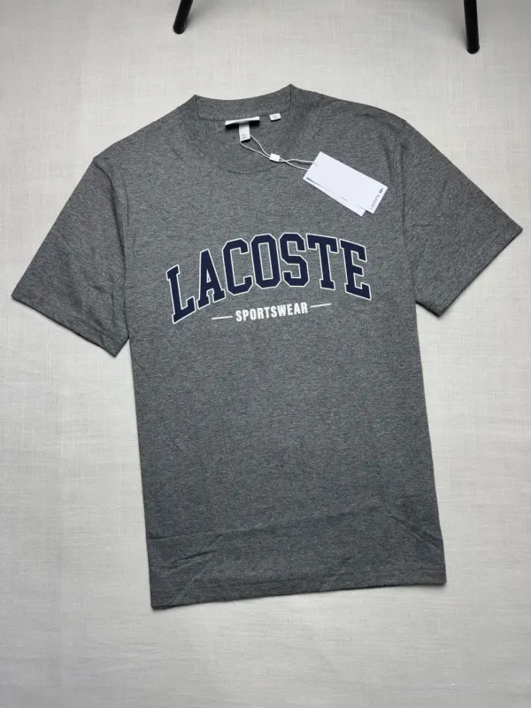 CAMISETA LACOSTE SPORTSWEAR - CINZA